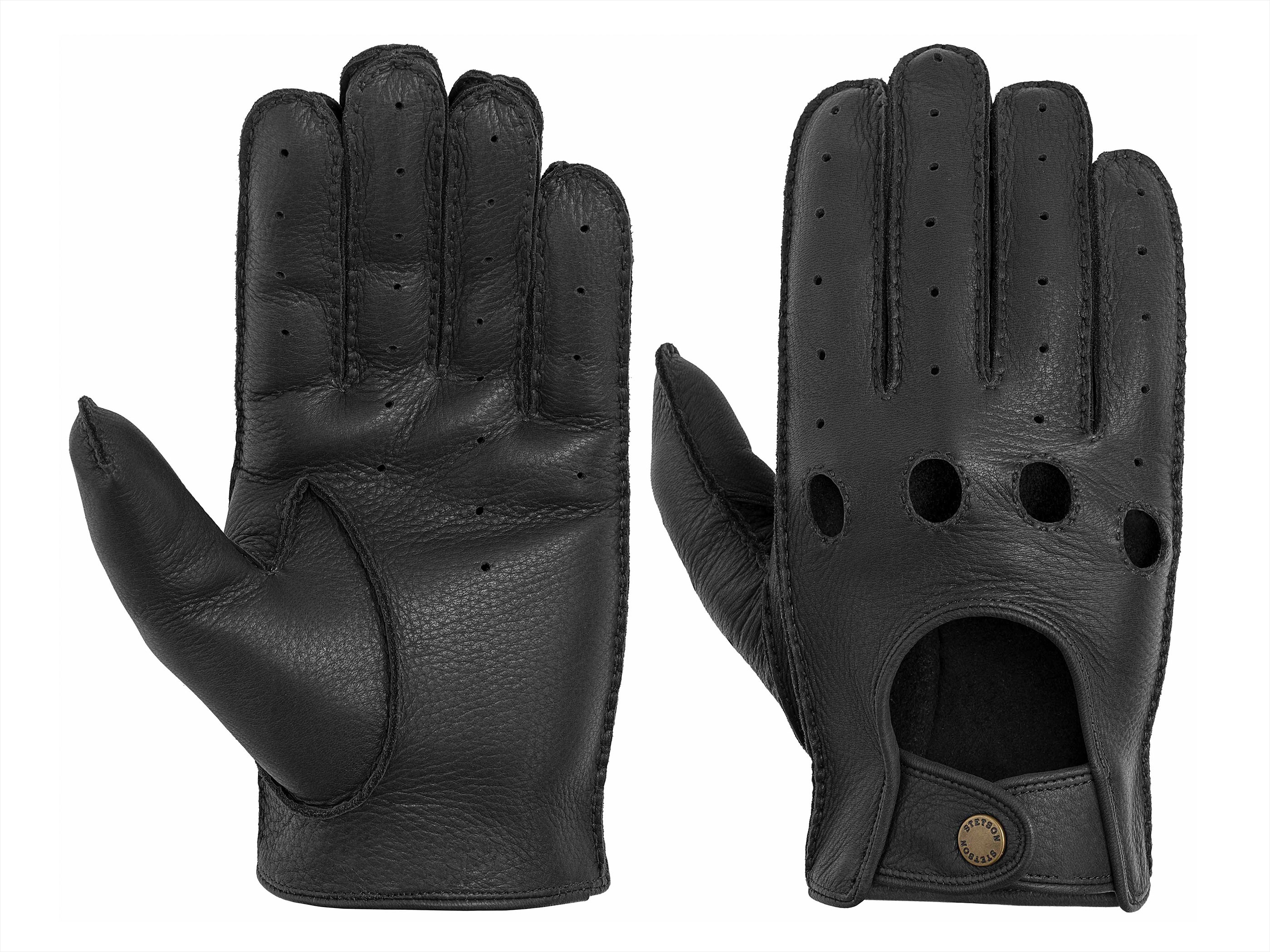 Stetson Gloves Deer Nappa Autofahrer Handschuhe aus Hirschleder