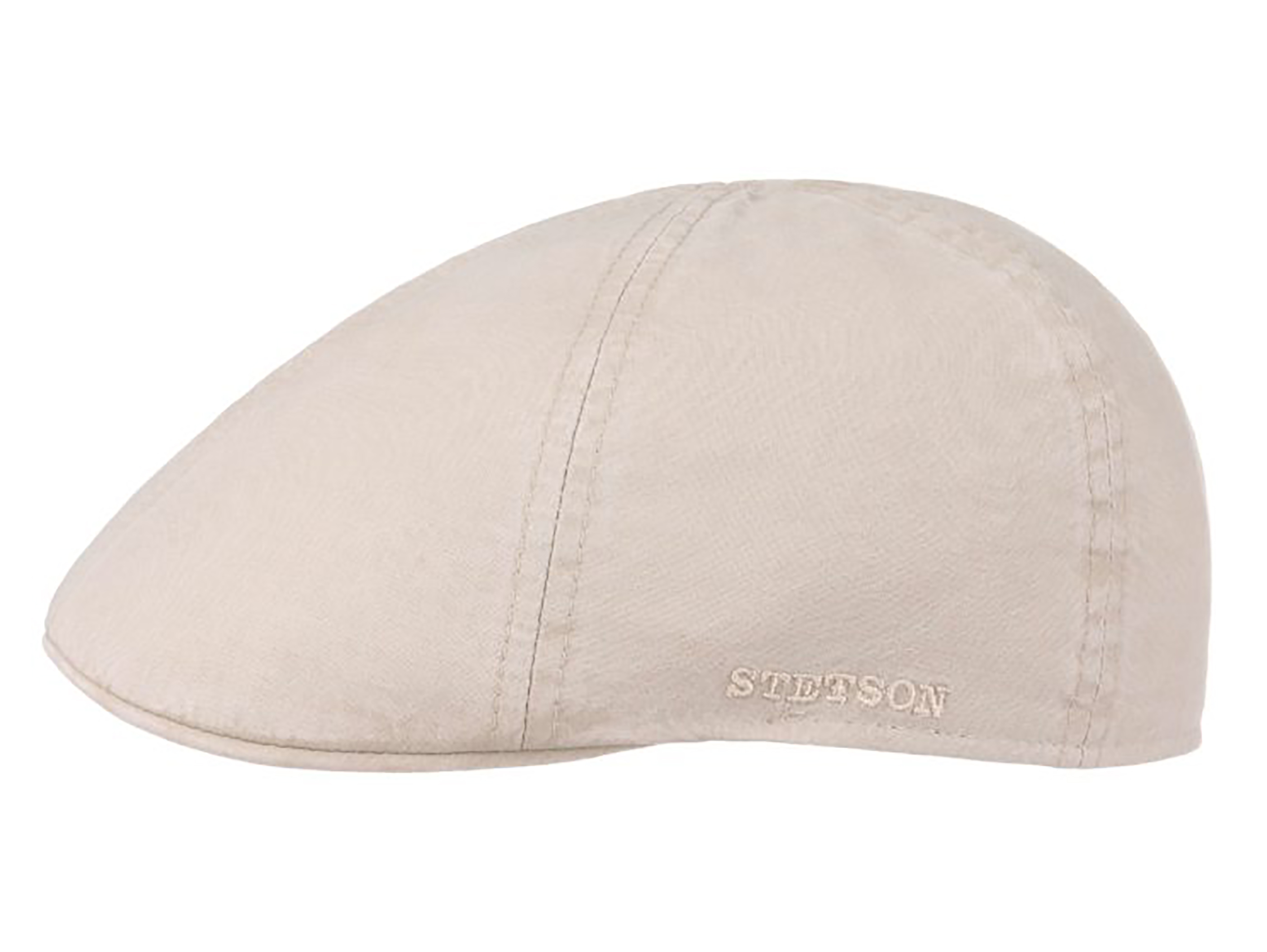 Stetson Texas Organic Cotton Flatcap Duckcap mit UV-Schutz aus Baumwolle