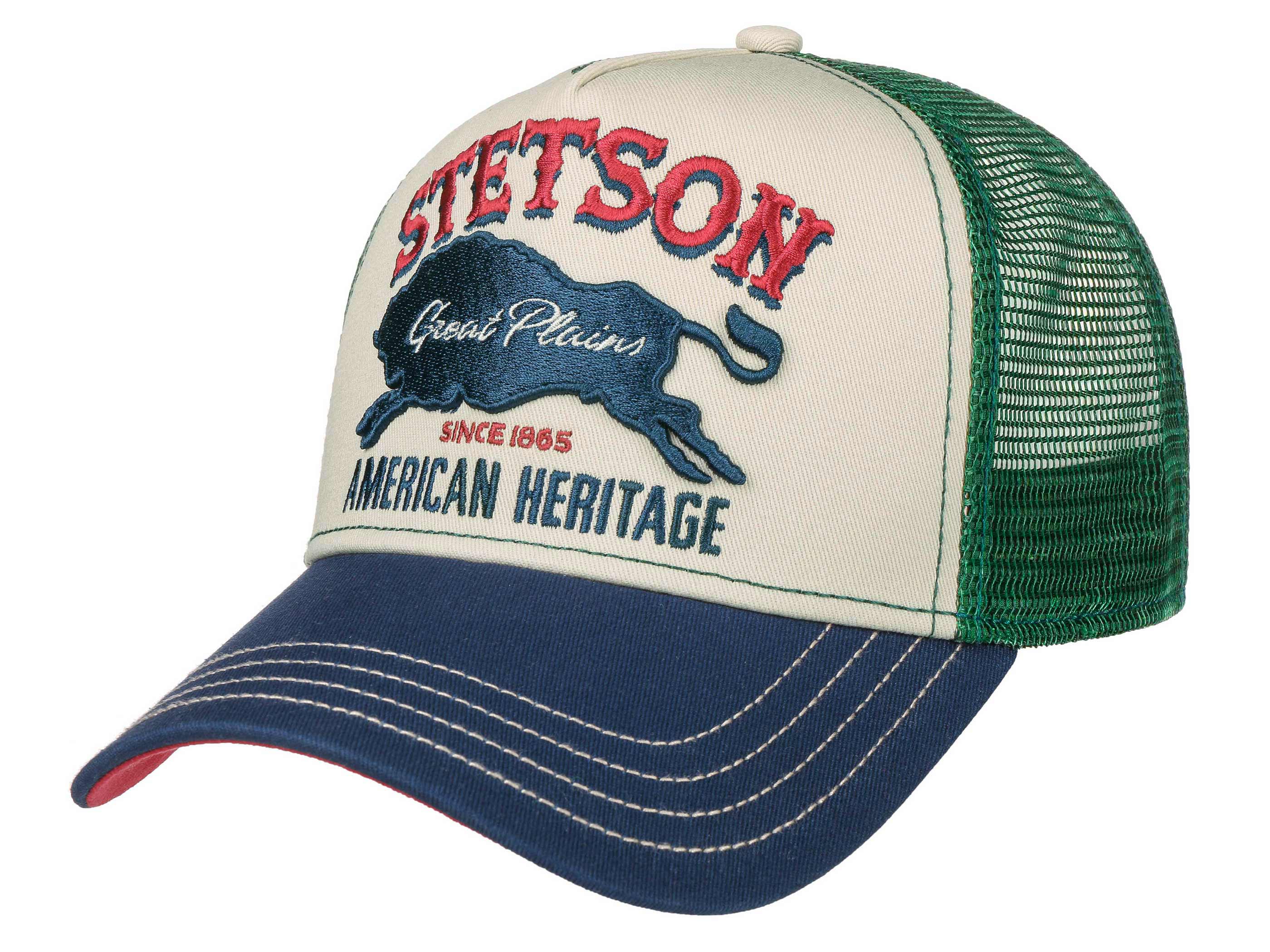 Stetson Trucker Cap Great Plains Baseball Cap mit Netzeinsatz