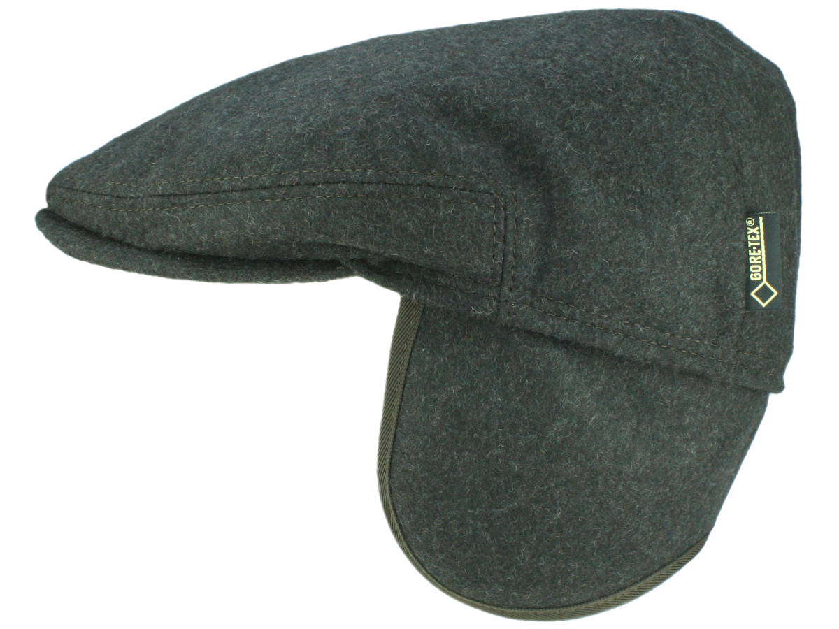 Göttmann London Gore-Tex Flatcap mit Ohrenklappen aus Wolle