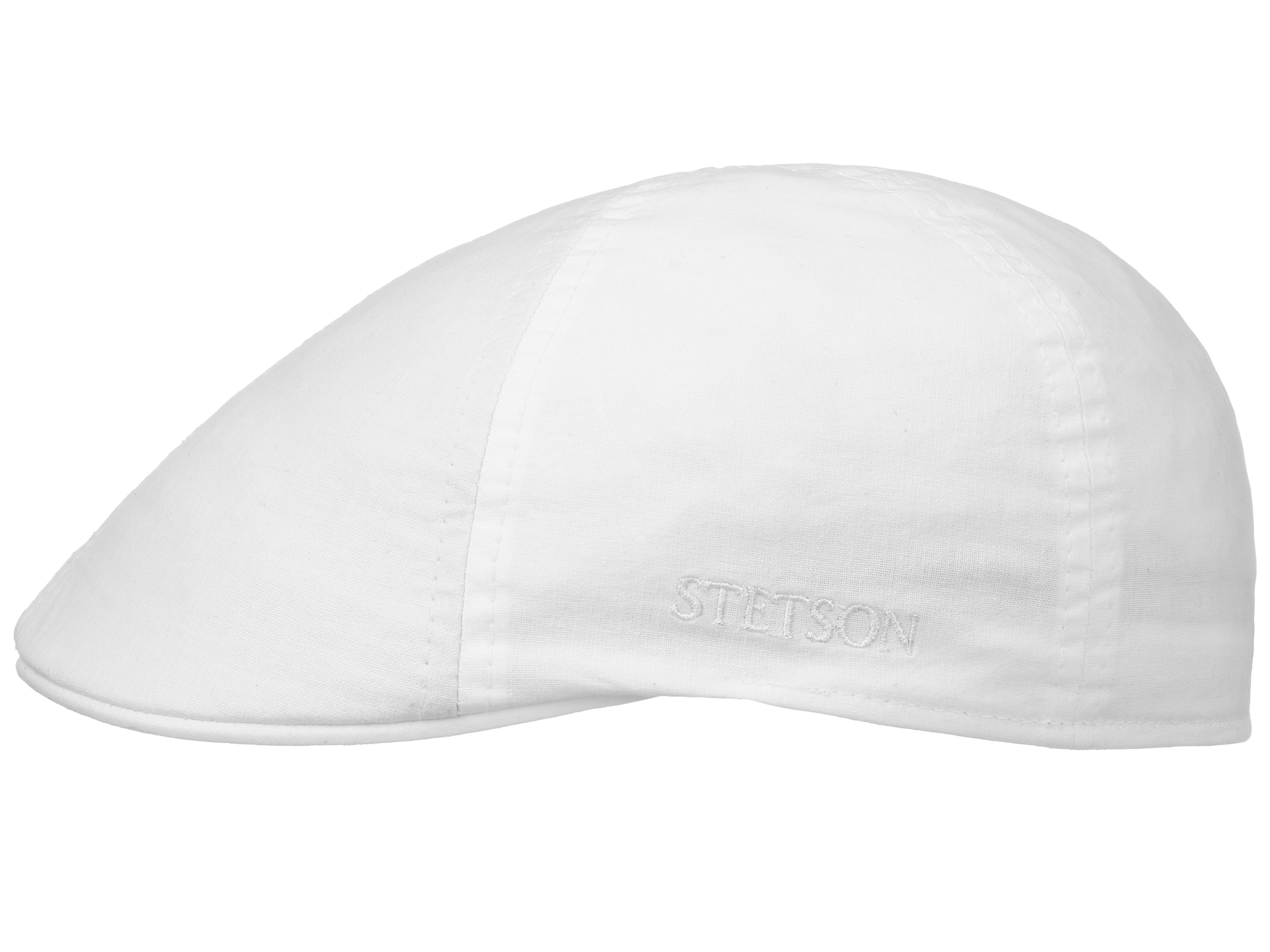 Stetson Texas Organic Cotton Flatcap Duckcap mit UV-Schutz aus Baumwolle