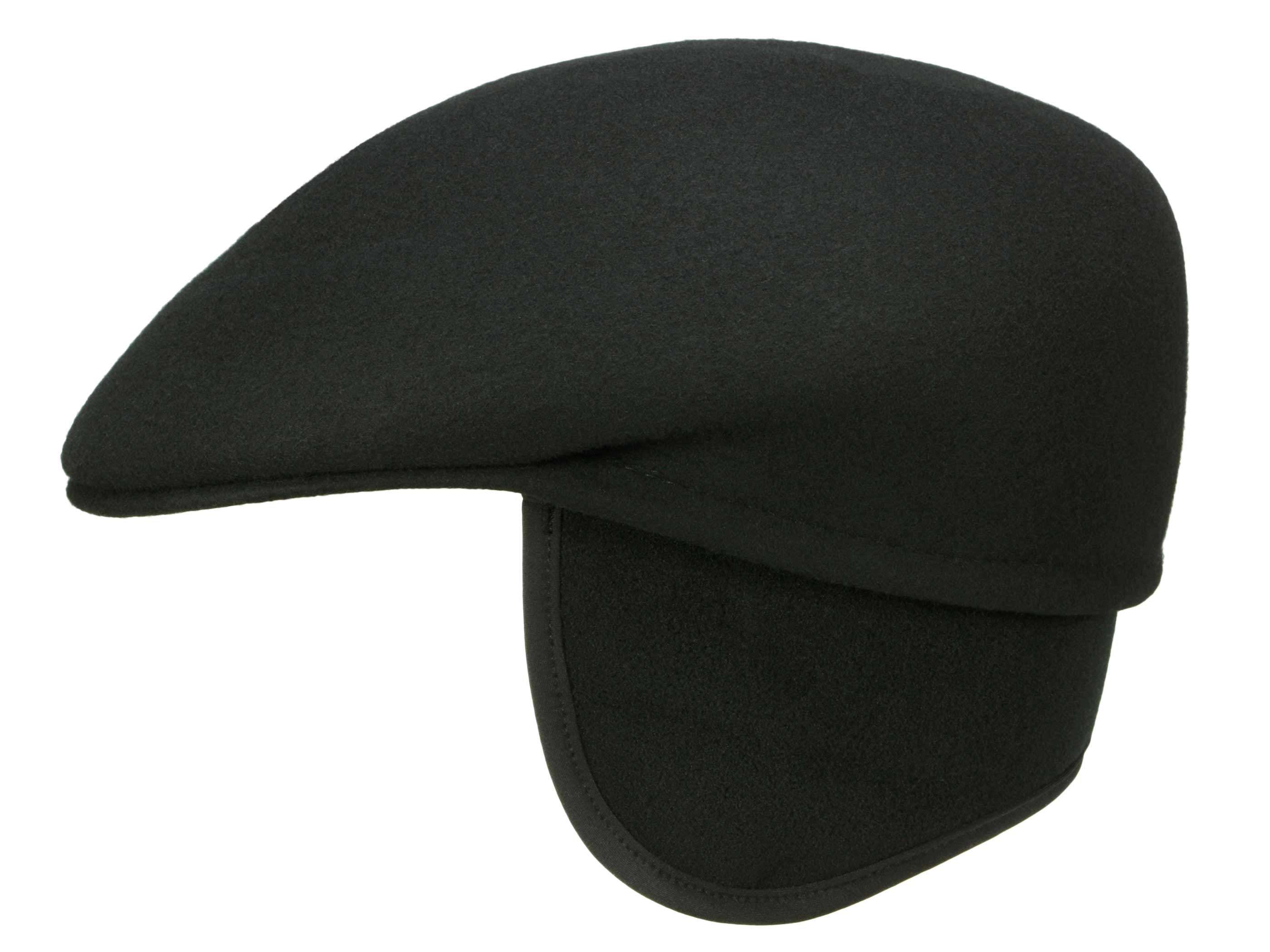 Rassow Paolo Flatcap Schirmmütze mit Ohrenklappen aus Wolle (Merino)